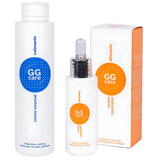Productos de cuidado oncológico GGcare, loción calmante para piel sensible y aceite de ducha suave para cuidado oncológico, tratamiento psoriasis efectivo