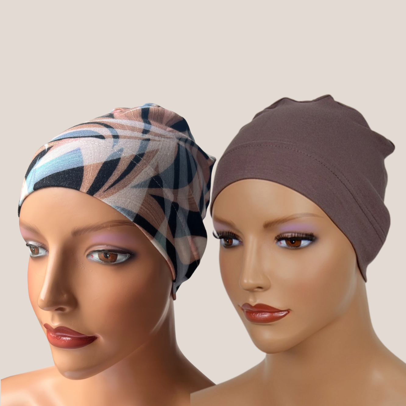 PACK turbante oncológico cómodo de Eva Design en colores modernos y suaves para uso diario.