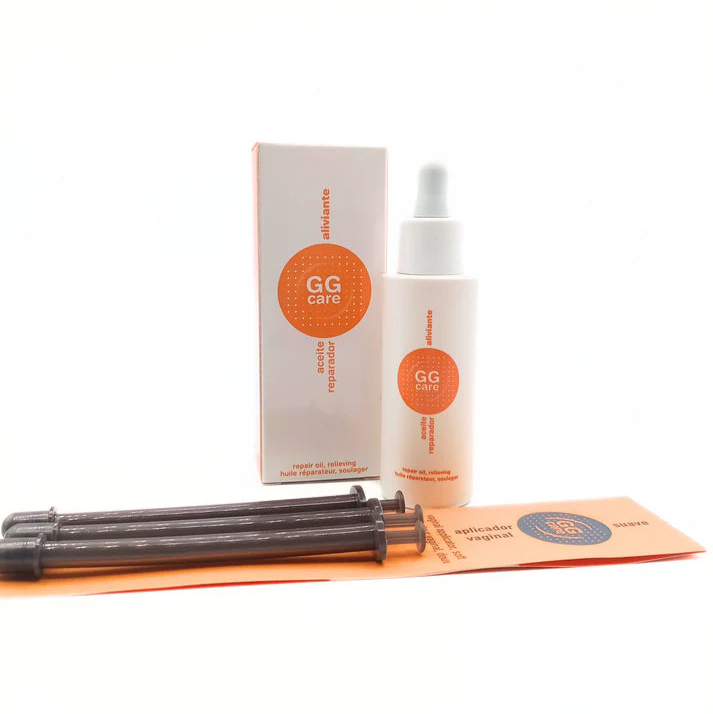 Kit de GGcare para tratamiento básico sequedad vaginal, incluye suero y jeringas para uso cómodo